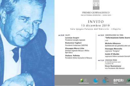 PREMIO POLIDORO: CERIMONIA IL 13 DICEMBRE